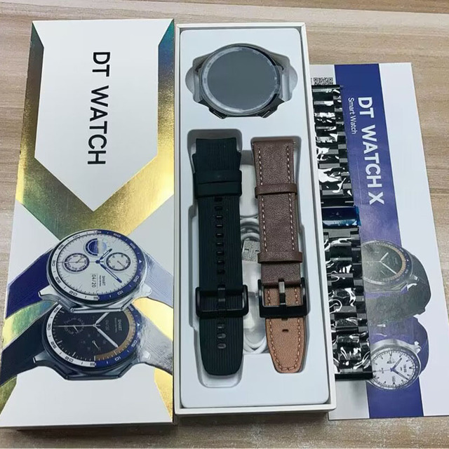 DT Watch X Fashion AMOLED Smart Watch with Calling Feature IP67 Waterproof Local Music Sports Fitness Tracker SmartWatch for Men