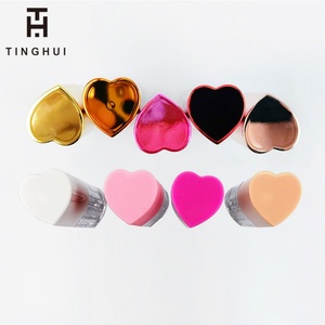 Popular Heart Shaped Lipgloss Tubes Empty <b>clear</b> pink Wand Lipstick <b>Container</b> Tubes 5ml Cosmetic Packaging Lip Gloss Tube - Product Image 3