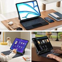 Anpassbare Sprachversion Schlanke Magnetische Multi-Touch Trackpad Magic BT Tastaturhülle für iPad A16 11 Zoll iPad Air 11 M4 M3 M2 Pro 11