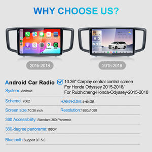 Radio de Coche Android de 10.36 Pulgadas con GPS, Navegación, CarPlay, Unidad Principal Multimedia para Honda <span class=keywords><strong>Odyssey</strong></span> 2015-2018, Pantalla Táctil - Product Image 6