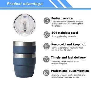 Custom Logo 8oz Espresso Stainless Steel Tumbler Vacuum Insulated Travel <b>Coffee</b> Cup Party Shot Glass Stackable 8oz Cup - Product Image 3
