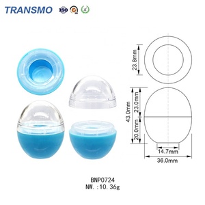 Emballage de baume à lèvres en forme d'œuf, étiquette privée, mini conteneur vide en forme d'œuf pour baume à lèvres - Product Image 2