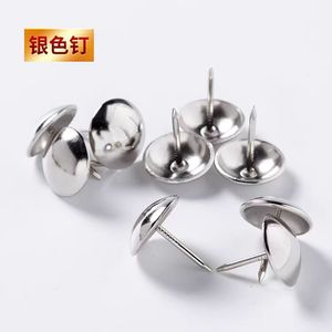 Clous décoratifs à tête ronde Jia Zhiqi, rivets de rembourrage couleur argent, quincaillerie pour meubles - Product Image 1