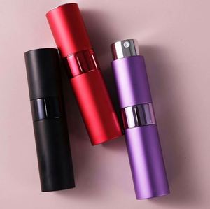 New Design Empty Luxury Aluminum Packaging <b>Bottle</b> Rotating Spray Atomizer Glass <b>Perfume</b> <b>Bottle</b> - Product Image 2