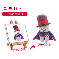 Poupées en peluche personnalisées nouvel élément de magicien cirque bizarre et farfelu clowns bien connus Joker poupées de style bizarre excentrique