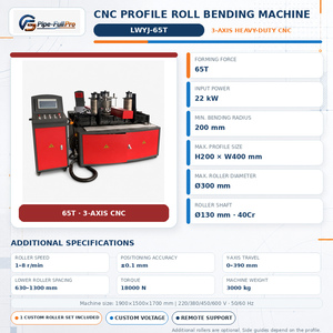High Precision CNC Aluminum Profile Arc Bending Machine for Window Door with Servo Motor and PLC Control Rolling Bending - Product Image 2