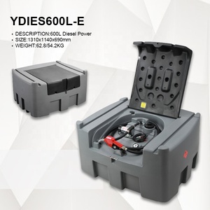 Tanque de Diésel de 600L con Bomba Eléctrica de 12V para Reabastecimiento Móvil, Depósito de Combustible de Plástico - Product Image 2