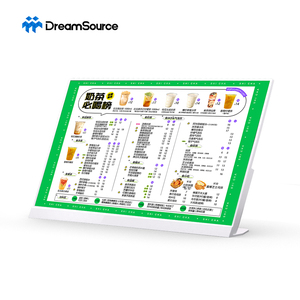 เครื่องเล่นเมนูร้านอาหารแบบ LCD สำหรับตั้งโต๊ะ ป้ายดิจิทัล ใช้ได้ทั้งภายในและภายนอกอาคาร ความละเอียด 1920x1080 ระบบบริการตนเอง - Product Image 2