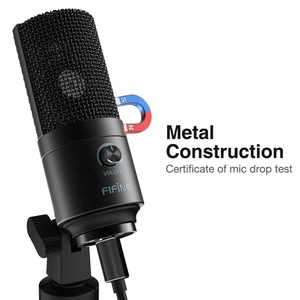<span class=keywords><strong>Fifine</strong></span>ไมโครโฟนสตูดิโอแบบคอนเดนเซอร์,ไมโครโฟนUSBแล็ปท็อปพอดคาสต์แบบมีสายเดสก์ท็อป - Product Image 4