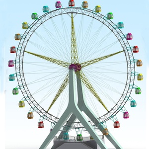 Célèbre fabricant de tours de loisir en chine, haute qualité, pas cher, 50m, bras de forme A, rayons, grande roue à vendre - Product Image 4