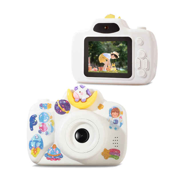 Creative Rechargeable Digital Cartoon Camera With Photo Paper Child Toys Camera Birthday Gift for Children