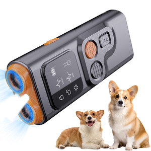 Répulsif à ultrasons pour chiens à double tête avec écran et lumière pour usage intérieur et extérieur, dispositif portable d'entraînement pour animaux de compagnie - Product Image 1