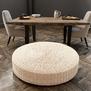 <span class=keywords><strong>Pouf</strong></span> de couleur unie de style japonais élégant fait à la main bouddha baie vitrée design paille <span class=keywords><strong>futon</strong></span> coussin tapis de sol coussin décoratif payeur - Product Image 4