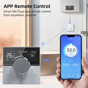El termostato inteligente WiFi Tuya con integración de Alexa y Google Home funciona con calefacción y refrigeración HVAC <span class=keywords><strong>Control</strong></span> de bobina de ventilador de 2 tubos - Product Image 6