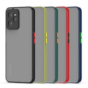 Funda Protectora para Teléfono Oppo <span class=keywords><strong>Realme</strong></span> C35, Delgada, con Borde de TPU Resistente a Golpes, Color Mate Ahumado - Product Image 1