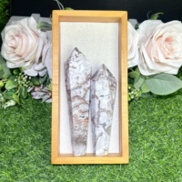 Vente en gros de tour de cristal en agate mexicaine naturelle polie pour la guérison, ornement et collection de cristaux