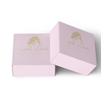 Boîte d'emballage postale personnalisée avec logo, grande, en carton ondulé, à fermeture éclair auto-adhésive, avec bande de déchirement facile