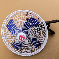 Ventilateur de voiture USB entièrement hermétique anti-poussière de 10 pouces, mini-ventilateur auto à haut débit d'air, adapté aux véhicules, bateaux, camping-cars et usage au bureau