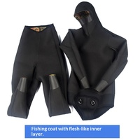 Angleranzug Freitauchen Outdoor Tarnmuster Kapuzen-Wärmeanzug Zweiteilig Neopren Gummi Ganzjahres-Erwachsenen-Angelkleidung