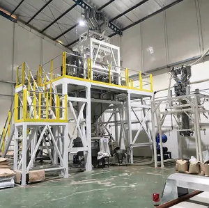 Linha de produção automática completa de equipamentos de mistura de pó de gesso que fazem máquinas