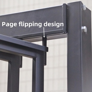 Modern Store Showroom <strong>Display</strong> Rack <strong>Stand</strong> for Flip Page Turning Floor <strong>Ceramic</strong> <strong>Tiles</strong> Granite Stone Slab Wood Board Sample Metal - Product Image 3