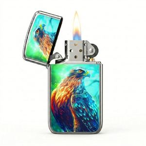 2026 Rechargeable Cigarette <b>Lighter</b> Falcon X Built in USB Electric Heating Coil <b>Windproof</b> Smoking Accessory - Product Image 4