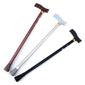 Canne Rétractable Ajustable en Alliage d'Aluminium 43,3 pouces, Poignée en Plastique Noir, Blanc, Café, pour Aide à la Marche des Personnes Âgées - Product Image 4