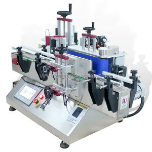 Machine d'étiquetage de bouteilles rondes entièrement automatique de bureau à grande vitesse, équipement d'étiquetage auto-adhésif pour sauce soja et vinaigre en plastique - Product Image 4