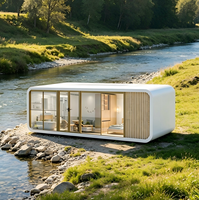 Maison préfabriquée Apple Cabin de 20 pieds, fabriquée en usine, bâtiment élégant pour café de plage, hôtel, boutique