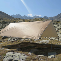 Tente de camping à auvent, tente d'extérieur imperméable, protection UV, tente d'aventure, bâche, hamac pour l'ombre du soleil, randonnée en été