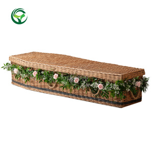 Ataúd Funerario Económico de Mimbre Ecológico, Ataúd de Mimbre Ecológico, Ataúd de Mimbre para Cremación Funeraria de Gran Bretaña - Product Image 2