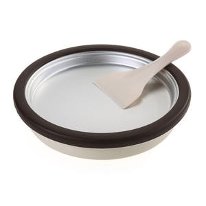 Machine à rouleaux de crème glacée - Machine manuelle domestique en <span class=keywords><strong>plastique</strong></span> PP pour petit yaourt glacé - Grande capacité, plateau à glace maison - Product Image 3