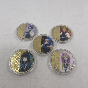 Toutes <span class=keywords><strong>les</strong></span> pièces de style anime poke-mon Demon Slayer SLAM DUNK <span class=keywords><strong>Dragon</strong></span> Ball plaquées or 24k - Product Image 3