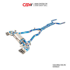 Wild Growling suara Titanium matang, katup elektronik Catback pipa knalpot untuk BMW M5 F90 4.4T knalpot AWD - Product Image 2