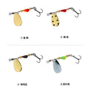 Señuelo Giratorio Silver Creek con Brillo Metálico, 12 Anzuelos Trident Negros, Señuelo de Fondo para Pesca de Trucha en Agua Dulce - Product Image 1