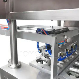 Máquina automática de selagem de copos de plástico, máquina de enchimento de água e selagem de copos