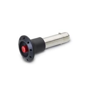 OEM Custom Stainless Steel Plunger with Axial <b>Lock</b> Black Oxide Finish Fully <b>Threaded</b> - Product Image 1