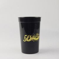 Gobelets de stade réutilisables personnalisés en plastique de 22 oz (660 ml), portables, pour mariages, fêtes et événements, qualité alimentaire.