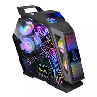 Phantom Noir Blanc Aluminium Boîtier PC USB 3.0 Verre Trempé CPU Ordinateur Gaming Bureau ATX Audio Port Avant Ventilateur Refroidisseur