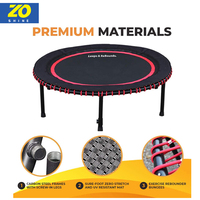 Mini trampoline Zoshine 450 lbs pour adultes, petit trampoline de rebond intérieur pour l'exercice et la remise en forme