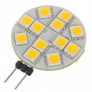 Lampe LED SMD 5050 G4 12V AC, lumière froide, ampoule à 12 LED - Product Image 1