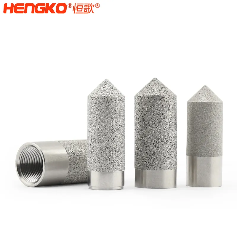 HENGKO 방수 먼지 스테인레스 스틸 소결 보호 기공 크기 7 ~ 10um 센서 프로브 하우징 캡 RHT 센서 용