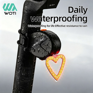 Yueli Heart Shaped Bike Tail Light LED Rechargeable Waterproof Night Riding Light - Product Image 3