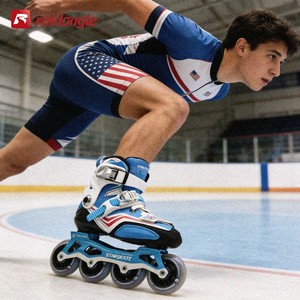 Ruedas en Línea Profesionales para Adultos Ruidongle, Patines en Línea de Alto Rendimiento Azul y Rosa con 4 Ruedas para Hombres y Mujeres - Product Image 3