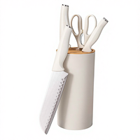 Ensemble complet sans manches Vente en gros Cuisine Ménage Couteau en acier inoxydable Combinaison Couteau à viande Couteau à fruits Ensemble d'outils de cuisine
