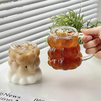 Gobelet en verre borosilicate résistant à la chaleur, écologique, anti-fuite, avec couvercle en bambou et paille en verre, pour café glacé, café et lait