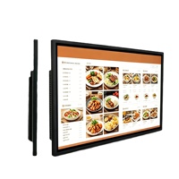Pantalla Digital Portátil para Interiores, Pantalla LCD de 55 Pulgadas Full HD, Monitor LCD de Pared, Tableros de Menú Digitales para Restaurantes y Tiendas