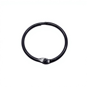 YIWANG, anillos de encuadernación de libros de hojas sueltas negras de 1,5 pulgadas para tarjetas de índice, cuaderno escolar - Product Image 1
