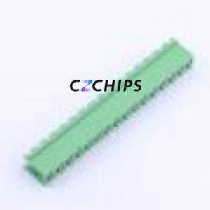 DB2EV-5.0-16P-GN Plug-in Terminal Block Through hole,P=5mm Connector Board-to-Board / Socket - Open 1x16P 5mm Green - Product Image 2