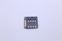Adaptador de Ranura para Tarjeta SIM Molex Personalizado al por Mayor, Micro SIM Push H1.29, Soporte para Tarjeta, PCB Hembra, Carcasa de Acero Inoxidable, 7 Pines, Niquelado